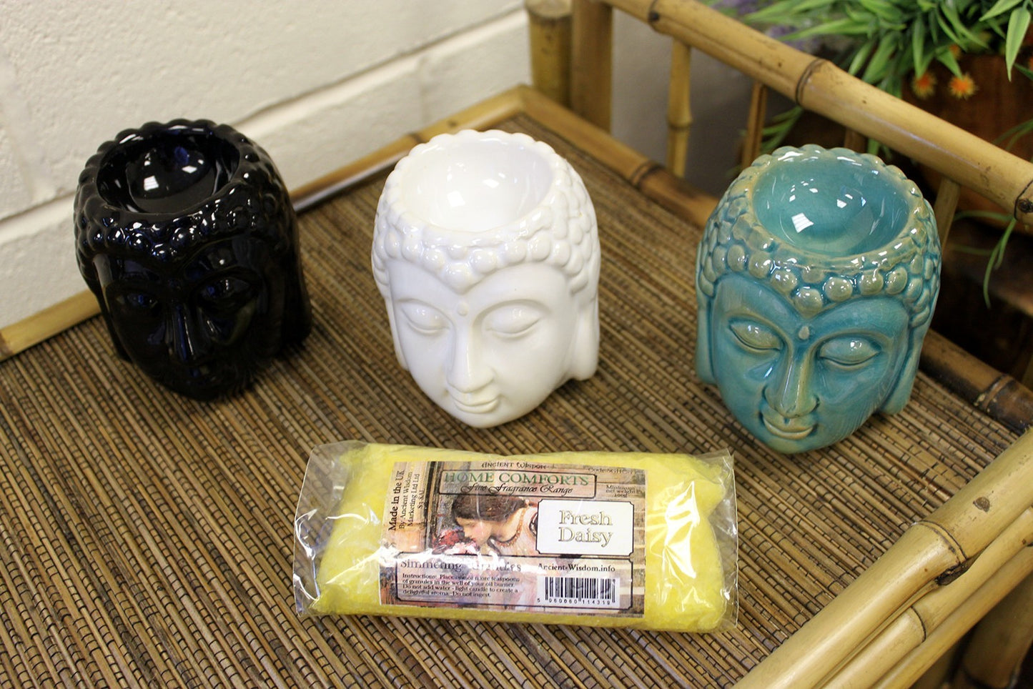 Buddha Oil Burner – Blue Ceramic