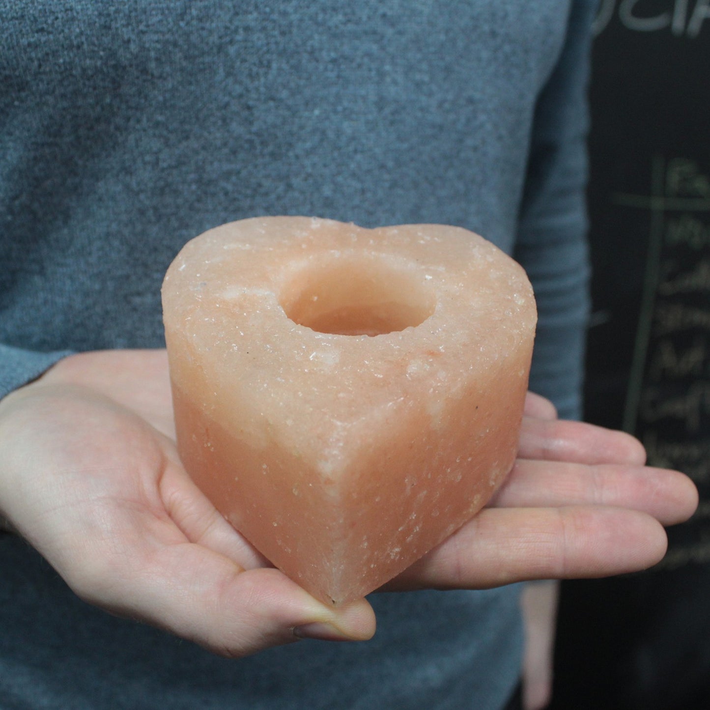 Salt Candle Holder - Heart