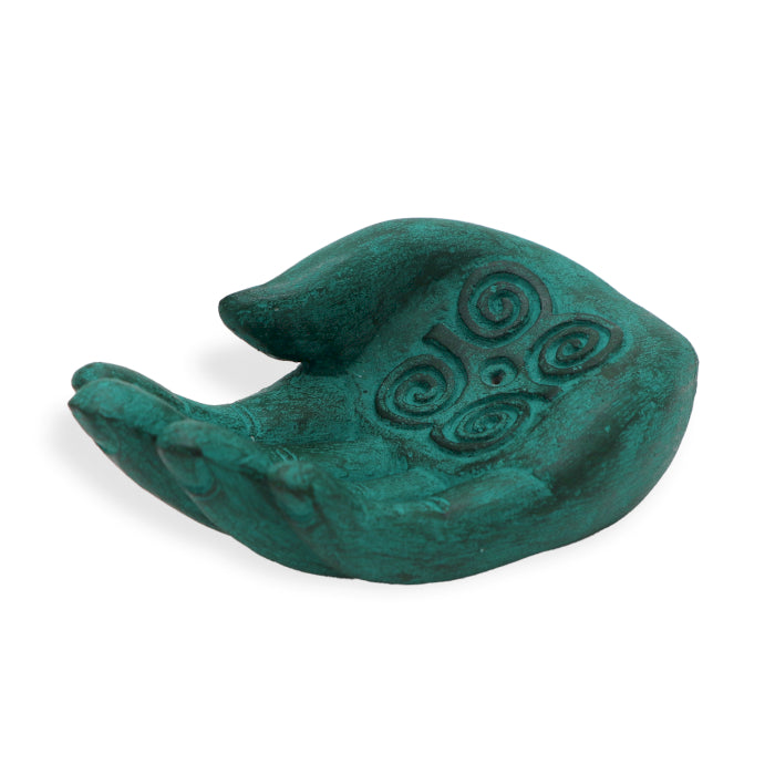 Hand Incense Burner – Strength (Green Stone)
