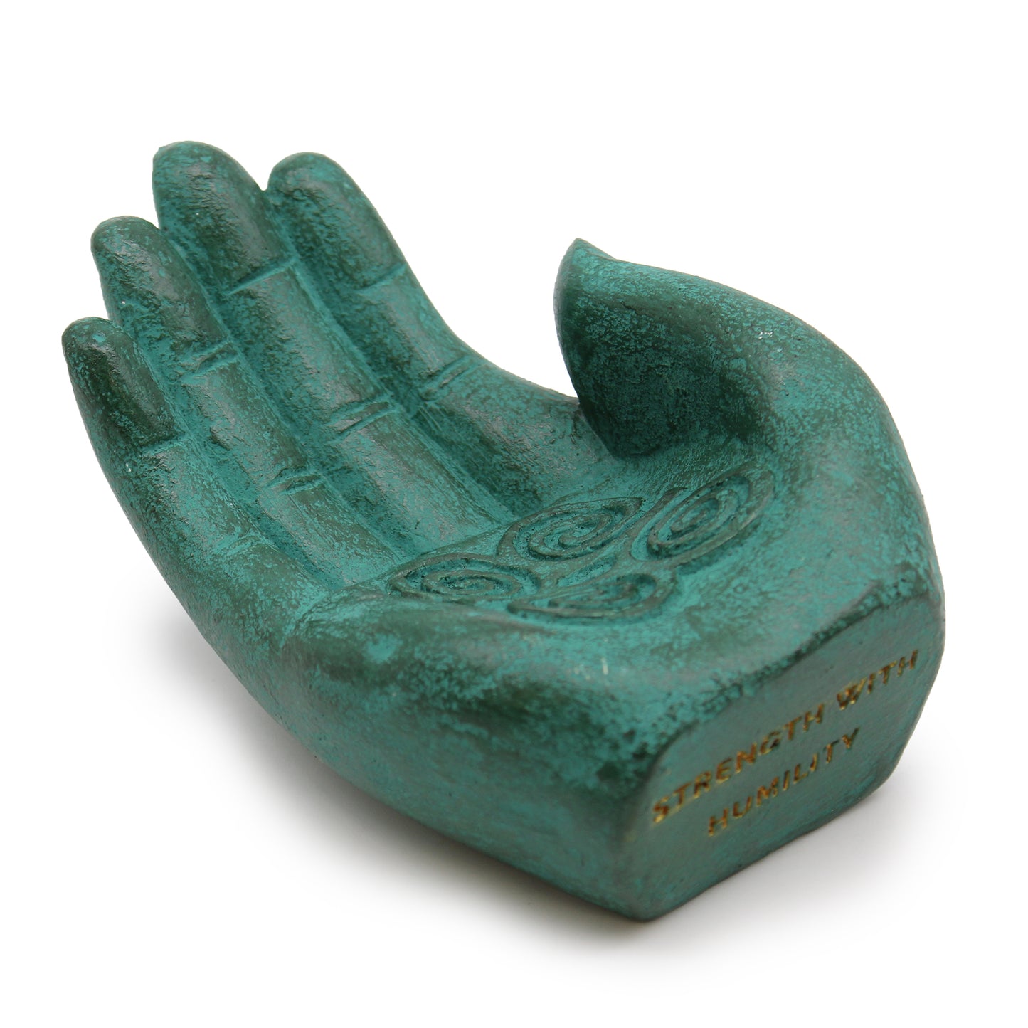 Hand Incense Burner – Strength (Green Stone)