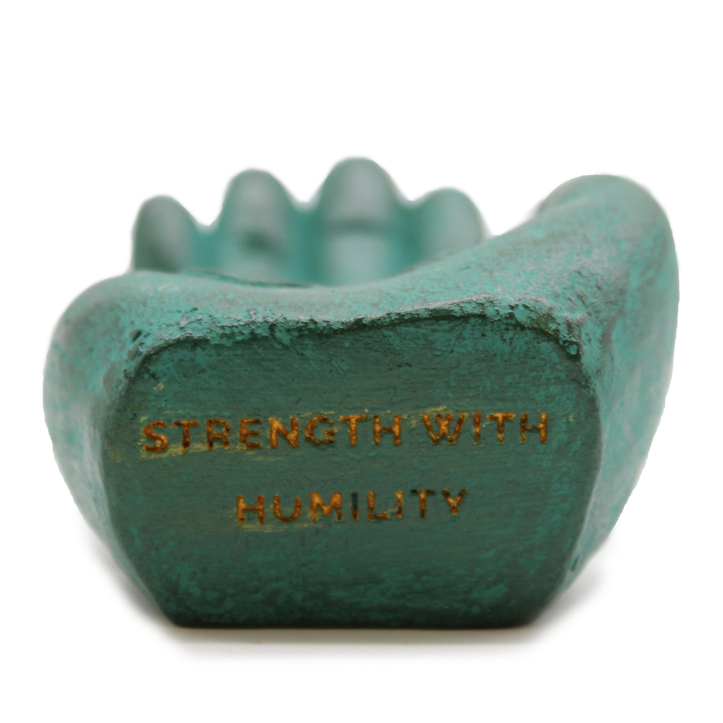 Hand Incense Burner – Strength (Green Stone)