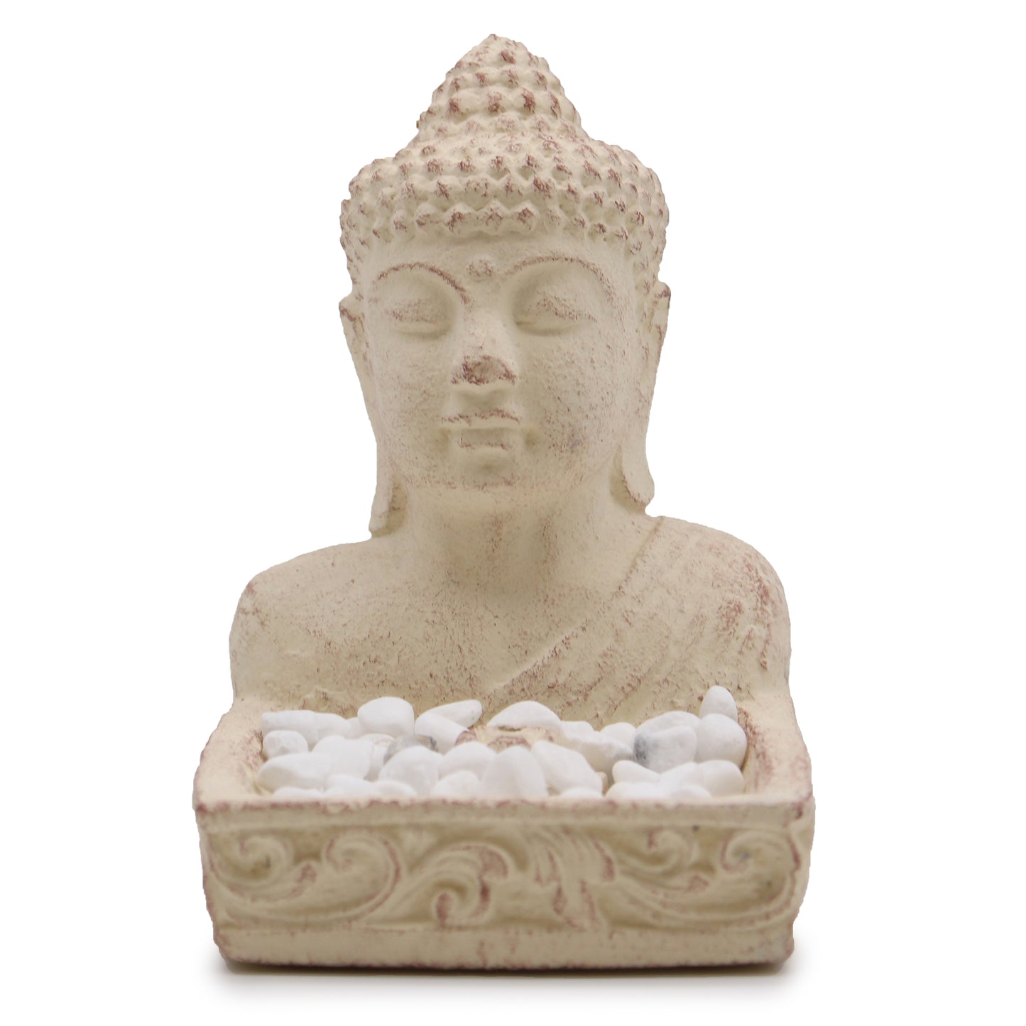 Buddha Feng Shui Incense Holder – Cream Stone