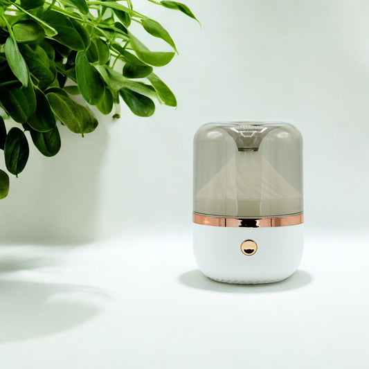 Urban Aroma Diffuser – White &amp; Bronze | USB | Color Changing