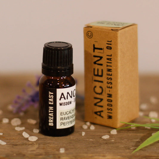 Breathe Easy Essential Oil Blend with Eucalyptus, Ravensara &amp; Peppermint