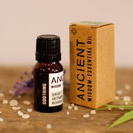 Soothing Essential Oil Blend with Chamomile, Sage &amp; Vetiver – Relaxation &amp; Calm Formula