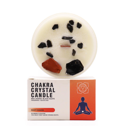 Root Chakra – Black Oud with Red Jasper &amp; Black Agate