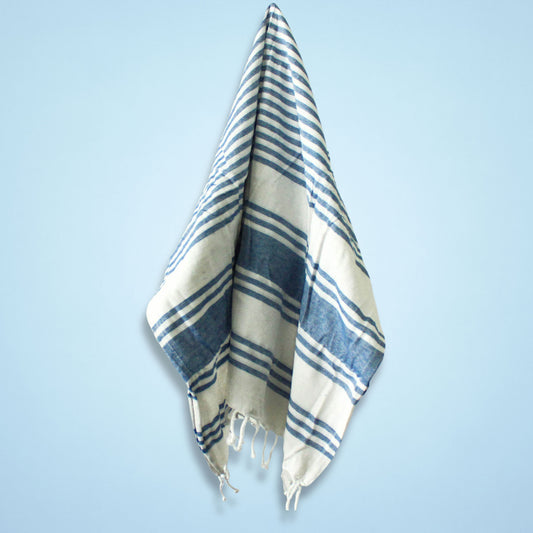 Hamman Spa Towel – Ocean Blue (90x170cm)
