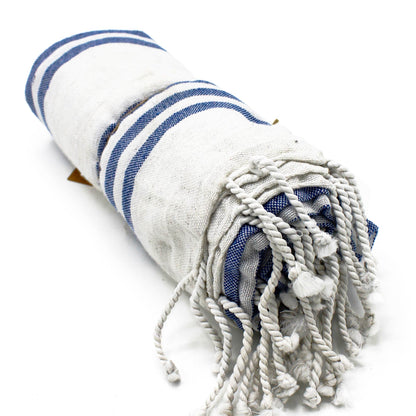 Hamman Spa Towel – Ocean Blue (90x170cm)