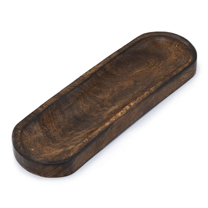 Large Incense Tray 30×10cm – Classic Mango Wood