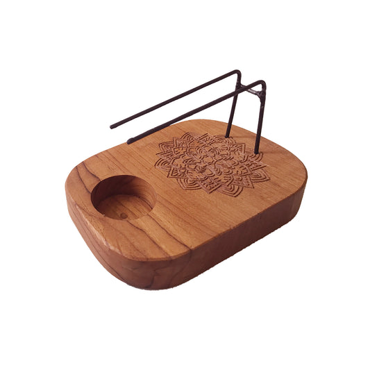 Mandala Design Palo Santo Heater – Teak Wood