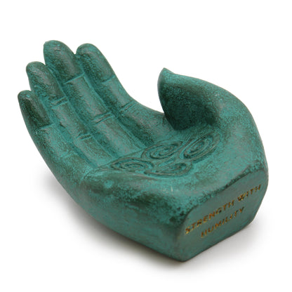 Hand Incense Burner – Strength (Green Stone)