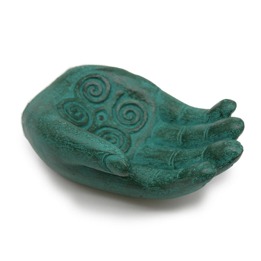 Hand Incense Burner – Strength (Green Stone)