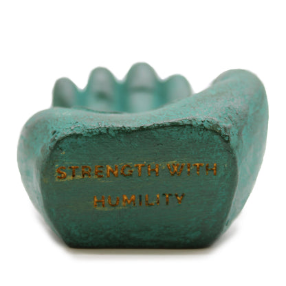 Hand Incense Burner – Strength (Green Stone)
