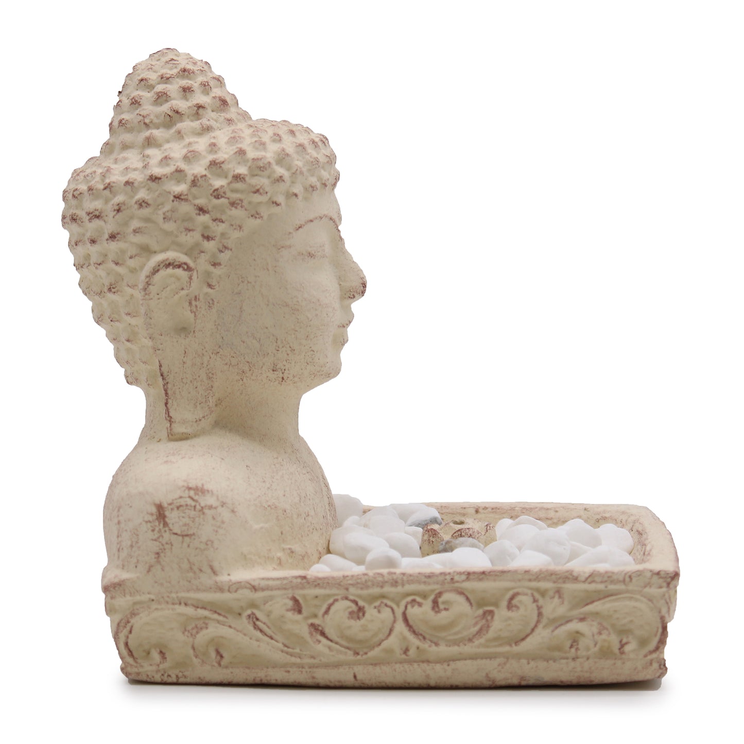 Buddha Feng Shui Incense Holder – Cream Stone