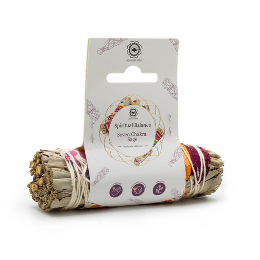 7 Chakra White Sage Smudge Stick