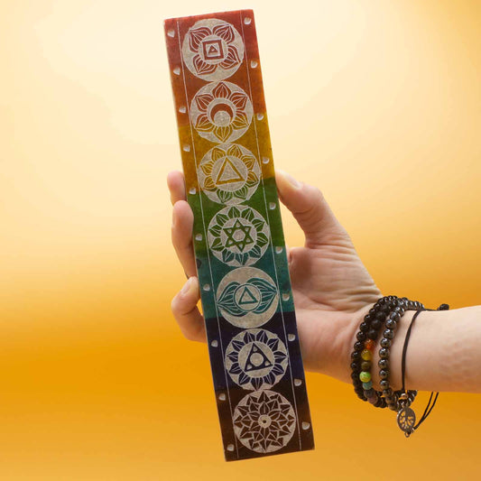 7 Chakra Incense Holder – Soapstone